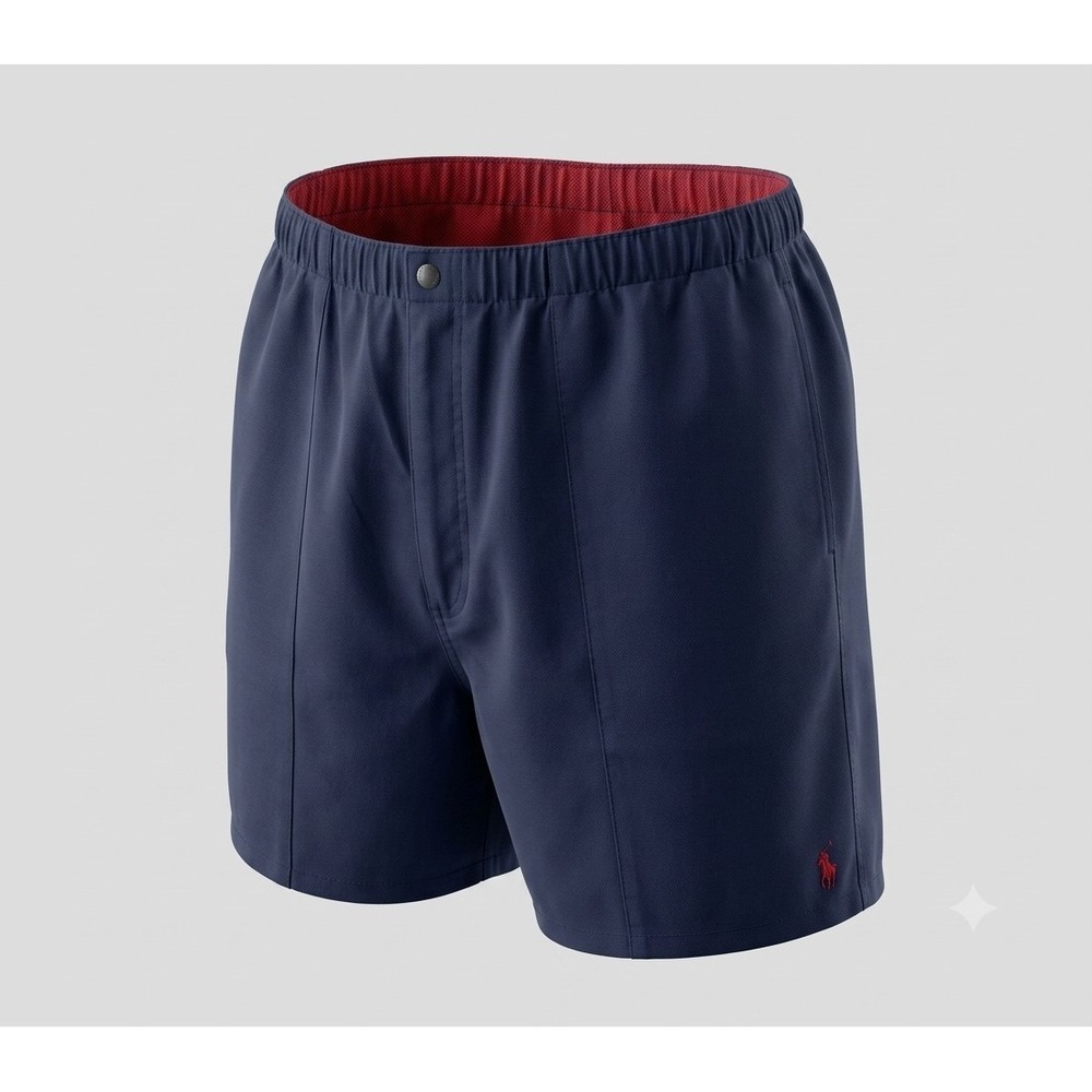 Polo Ralph Lauren Men's Blue w Red Pony Drawstring Casual Shorts. Size XL